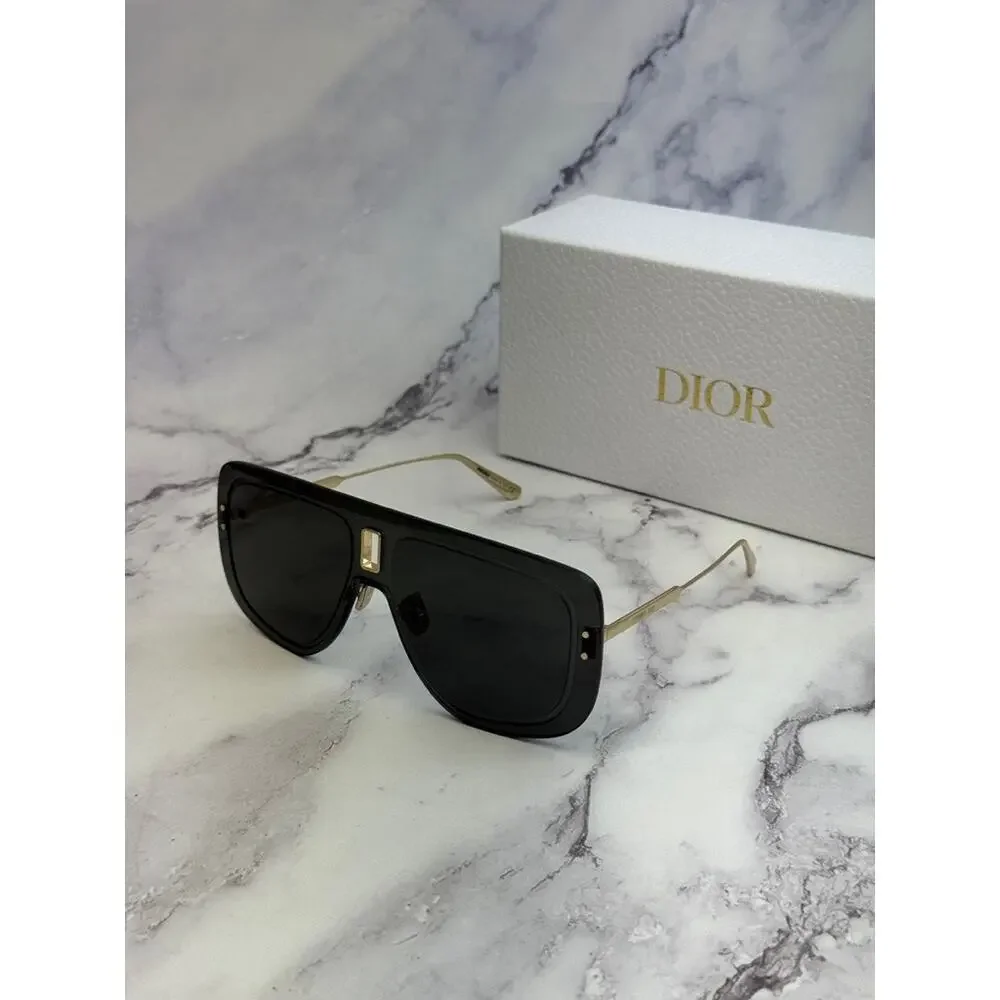 NEW Dior UltraDior MU Aviator Sunglasses in Dark Grey Gold - Picture 10 of 10